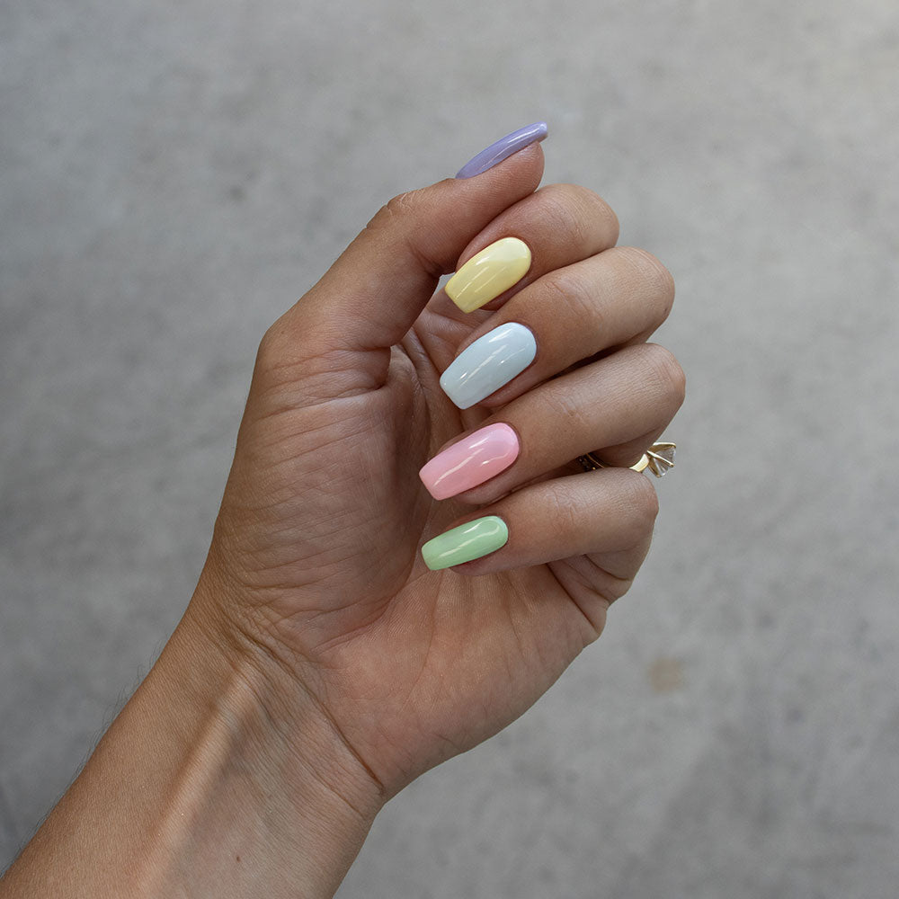 Gelous Baby Blues HEMA & TPO-Free gel nail polish - photographed in New Zealand on model