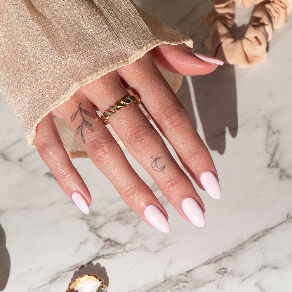 Gelous Bubblegum gel nail polish swatch - photographed in New Zealand