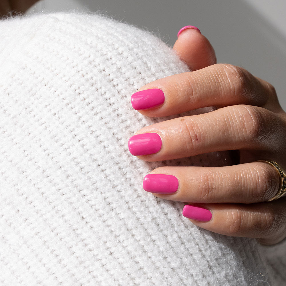 Gelous Berry Nice gel nail polish swatch - photographed in New Zealand