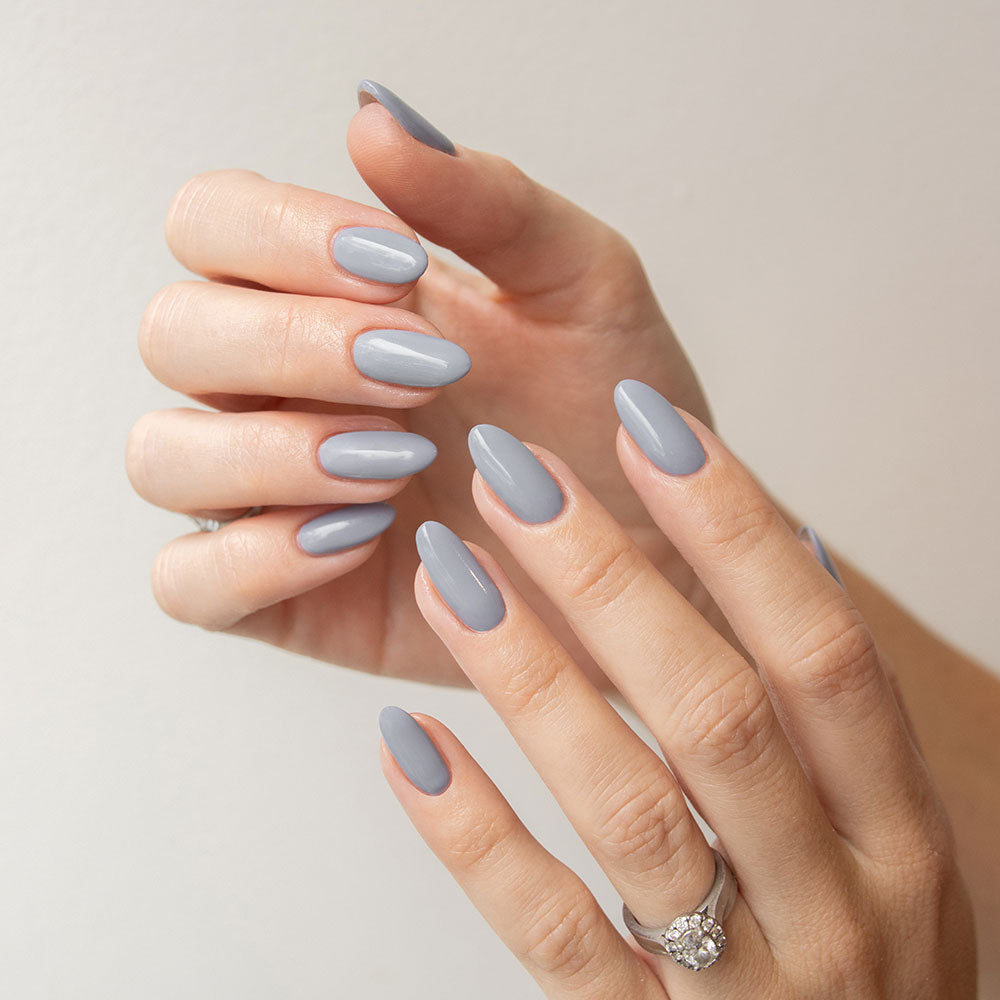 Gelous Better Slate Than Never gel nail polish swatch - photographed in New Zealand