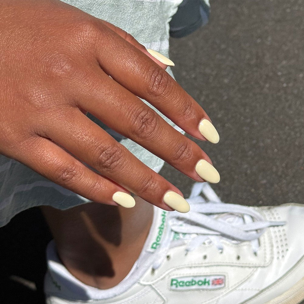 Gelous Buttercream HEMA & TPO Free gel nail polish - photographed in New Zealand on model