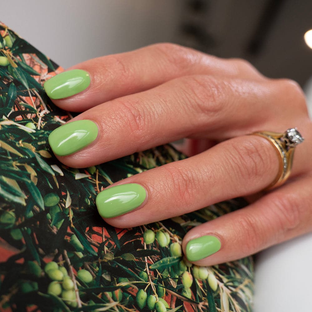 Gelous Better with Sage gel nail polish swatch - photographed in New Zealand