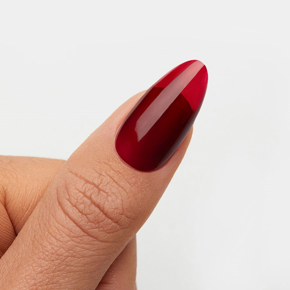 Gelous Cherry Gloss gel nail polish - photographed in New Zealand on model