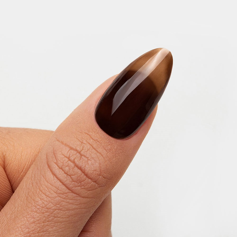 Gelous Chestnut gel nail polish - photographed in New Zealand on model