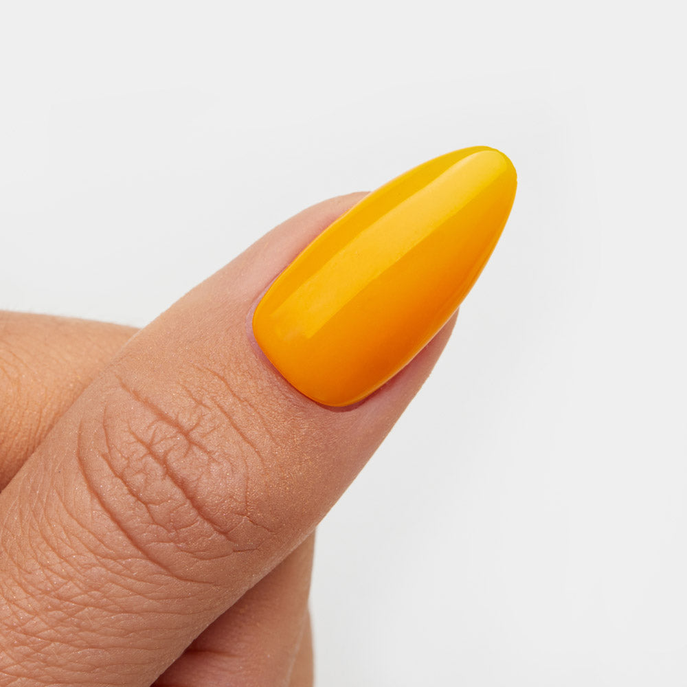 Gelous Colonel Mustard gel nail polish swatch - photographed in New Zealand