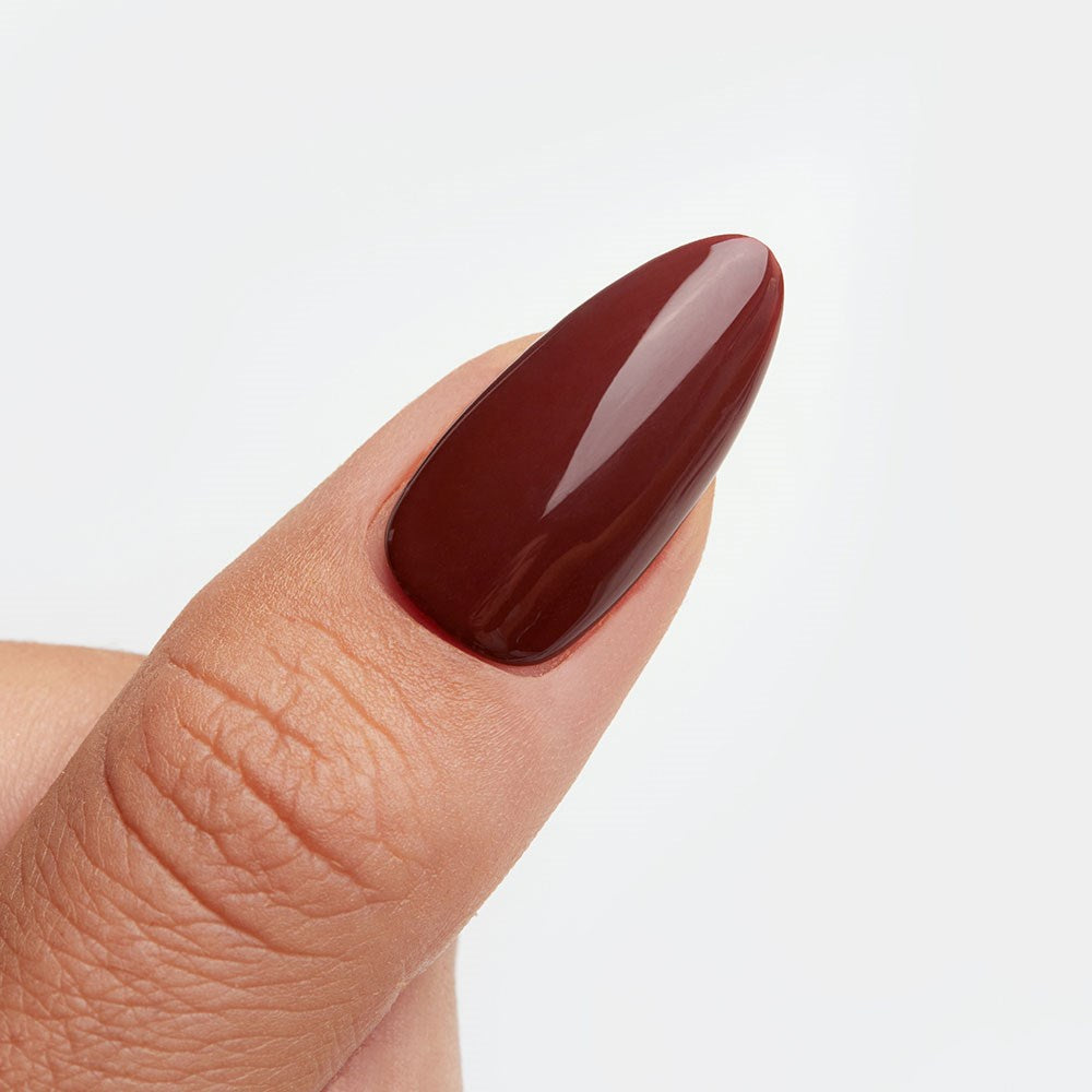 Gelous Cocoa Loco HEMA & TPO Free gel nail polish swatch - photographed in New Zealand on model