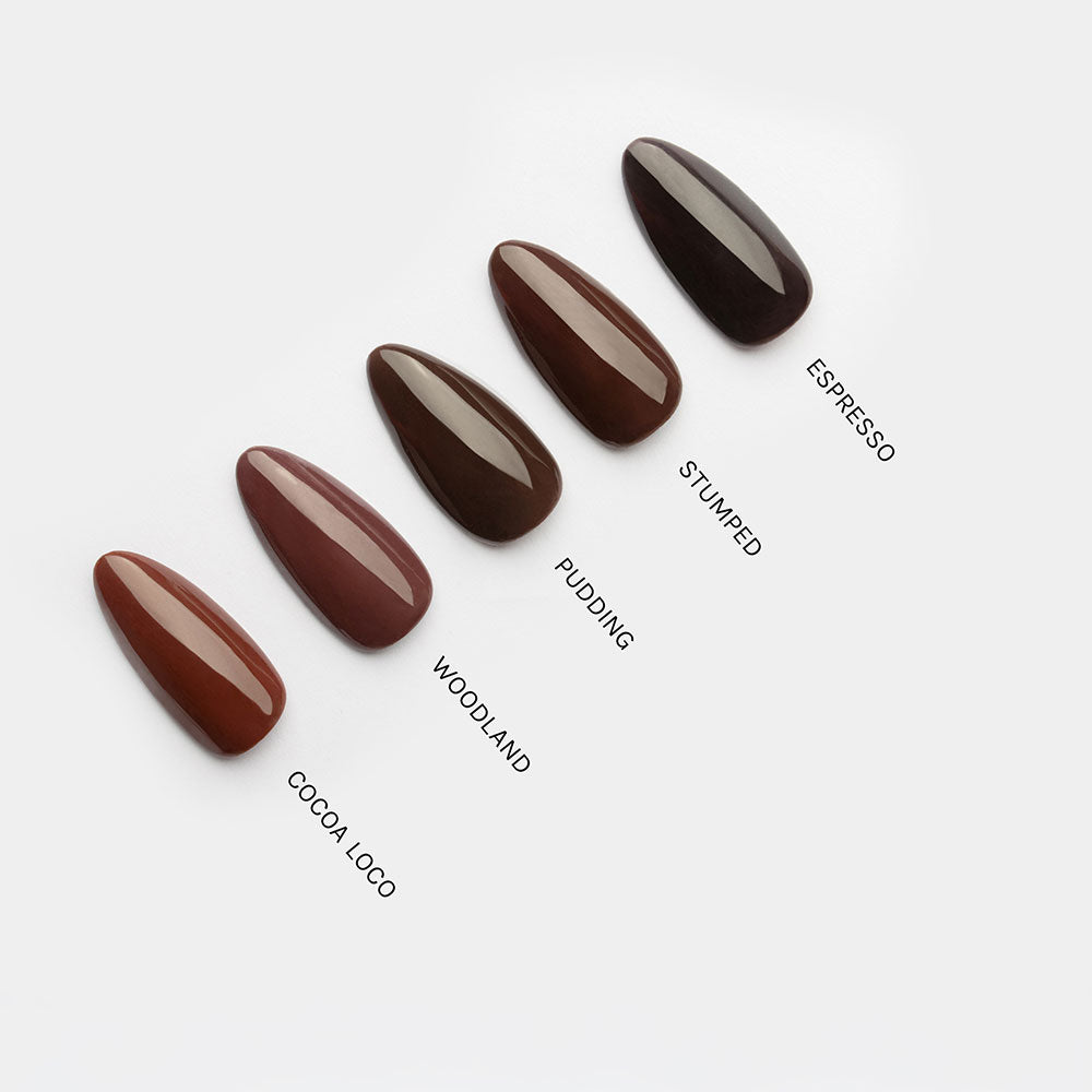 Gelous Cocoa Loco gel nail polish comparison - photographed in New Zealand