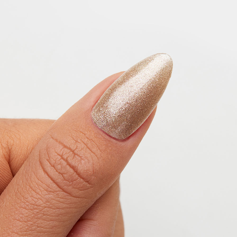 Gelous Champagne Showers HEMA & TPO-Free gel nail polish swatch - photographed in New Zealand