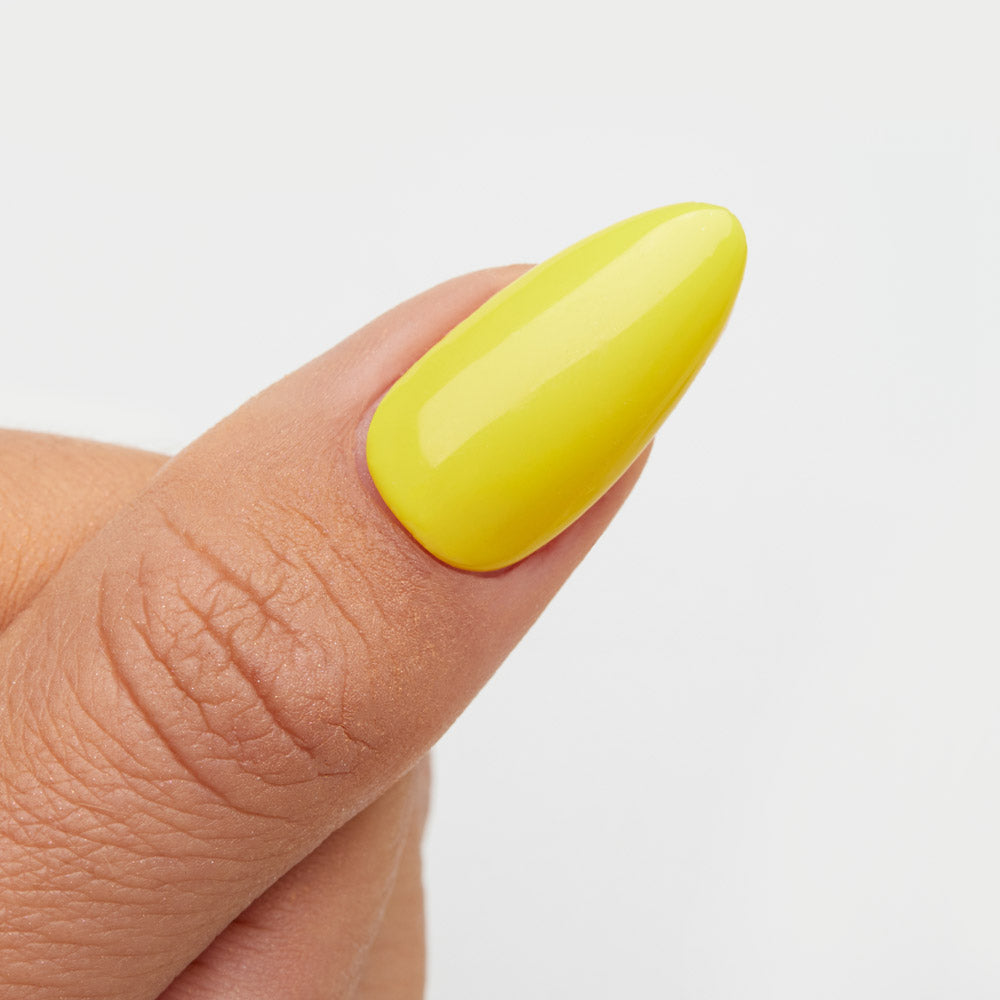 Gelous Chin Up Buttercup gel nail polish swatch - photographed in New Zealand