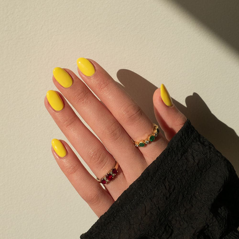 Gelous Chin Up Buttercup gel nail polish swatch - photographed in New Zealand