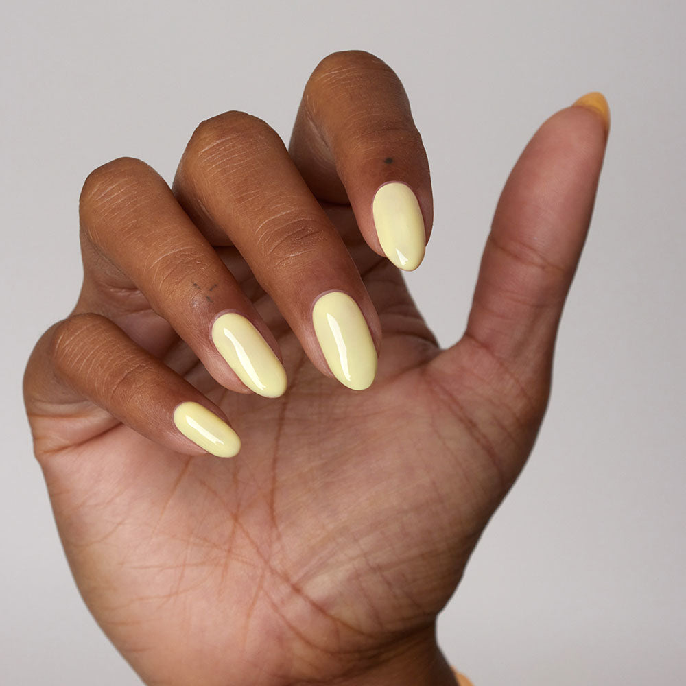 Gelous Custard Cream HEMA & TPO-Free gel nail polish - photographed in New Zealand