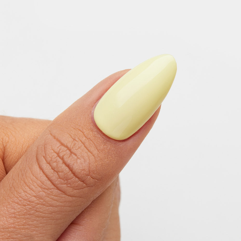 Gelous Custard Cream gel nail polish swatch - photographed in New Zealand