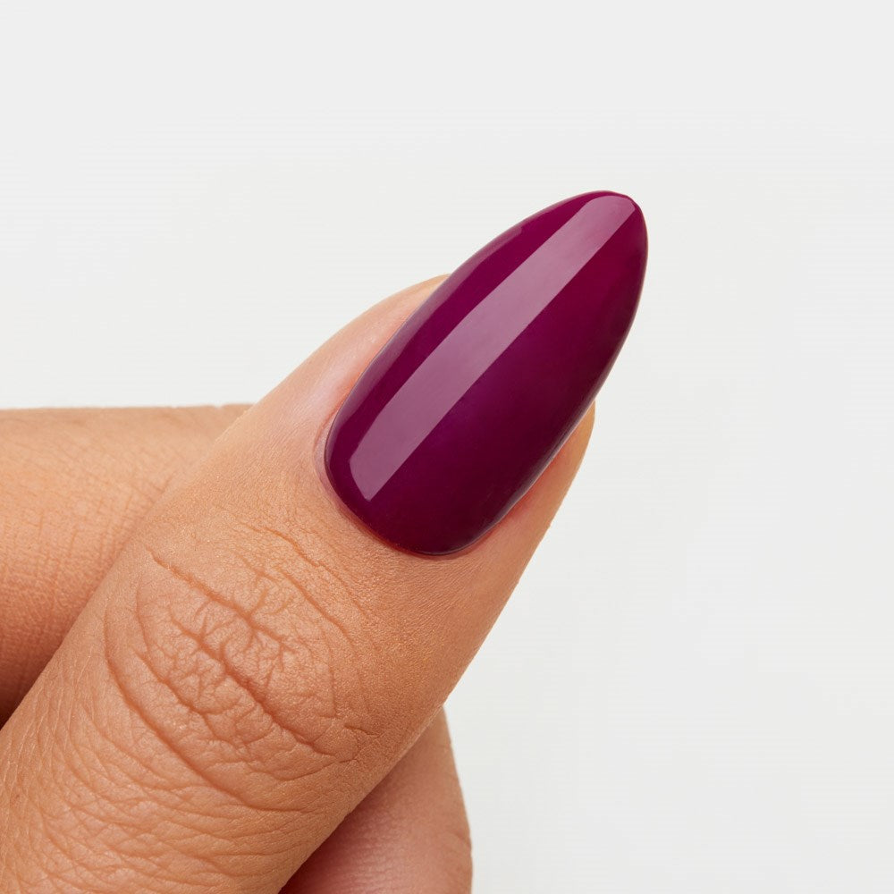 Gelous Drop of Poison HEMA & TPO Free gel nail polish swatch - photographed in New Zealand on model