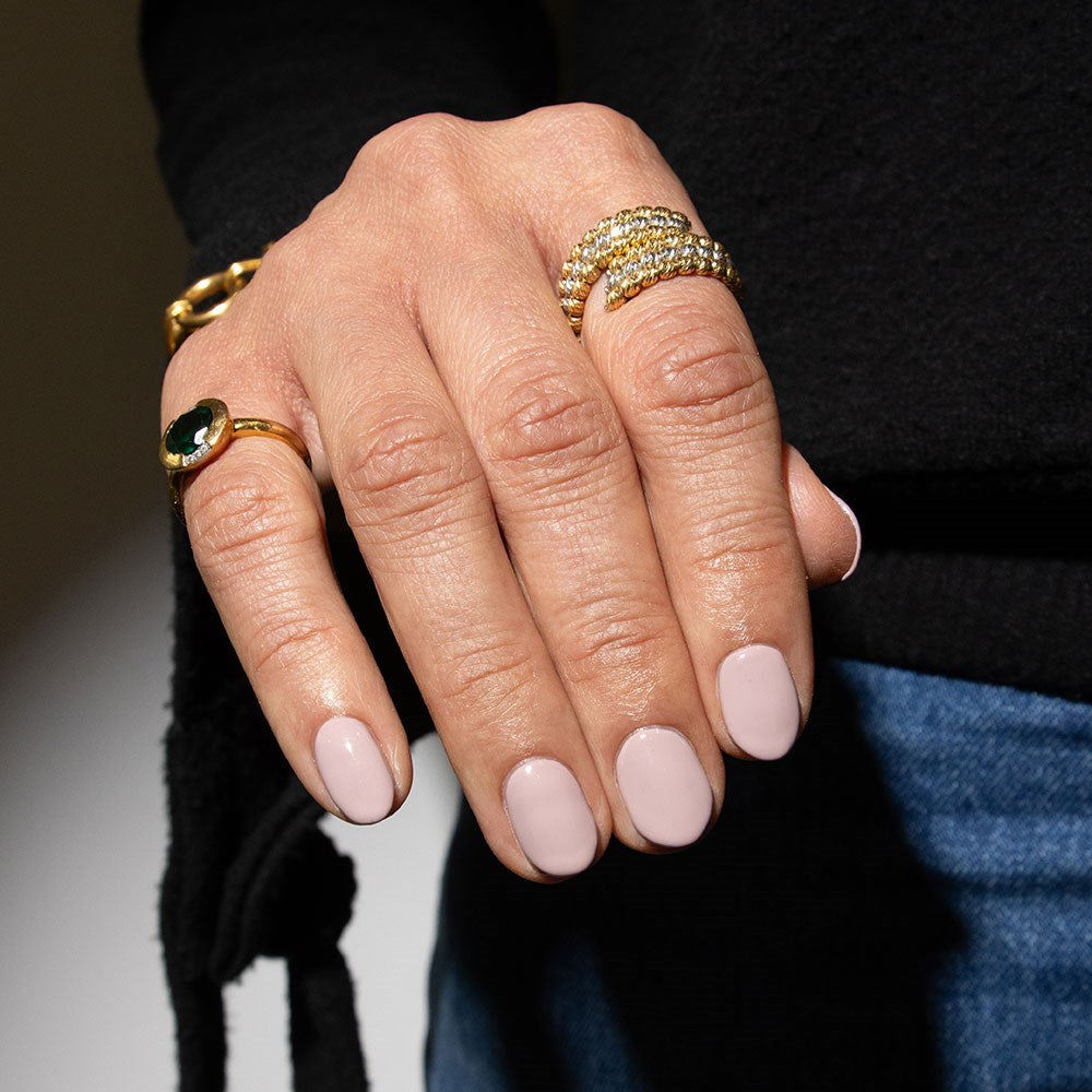 Gelous Dusty Pink HEMA & TPO Free gel nail polish - photographed in New Zealand on model