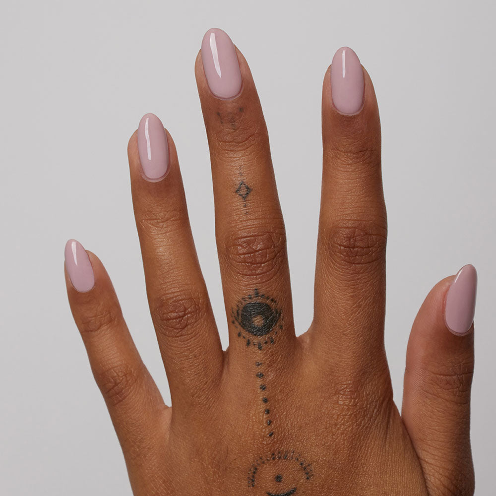 Gelous Dusty Pink gel nail polish swatch - photographed in New Zealand