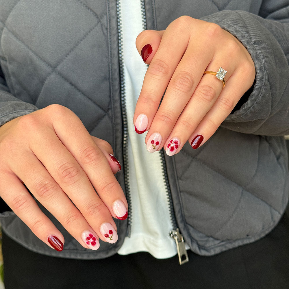 Gelous Dracula's Bride gel nail polish - photographed in New Zealand on model