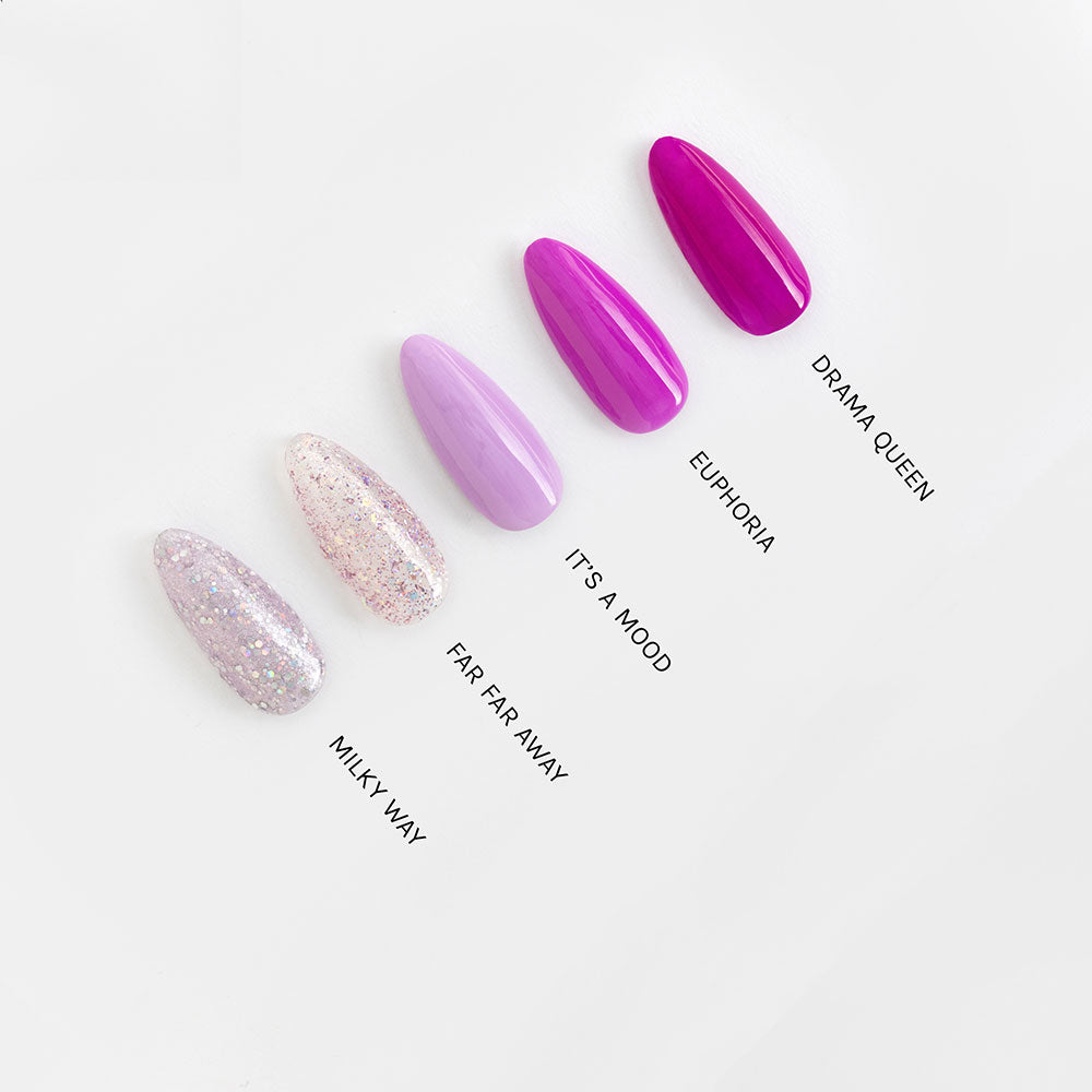 Gelous Drama Queen gel nail polish comparison - photographed in New Zealand