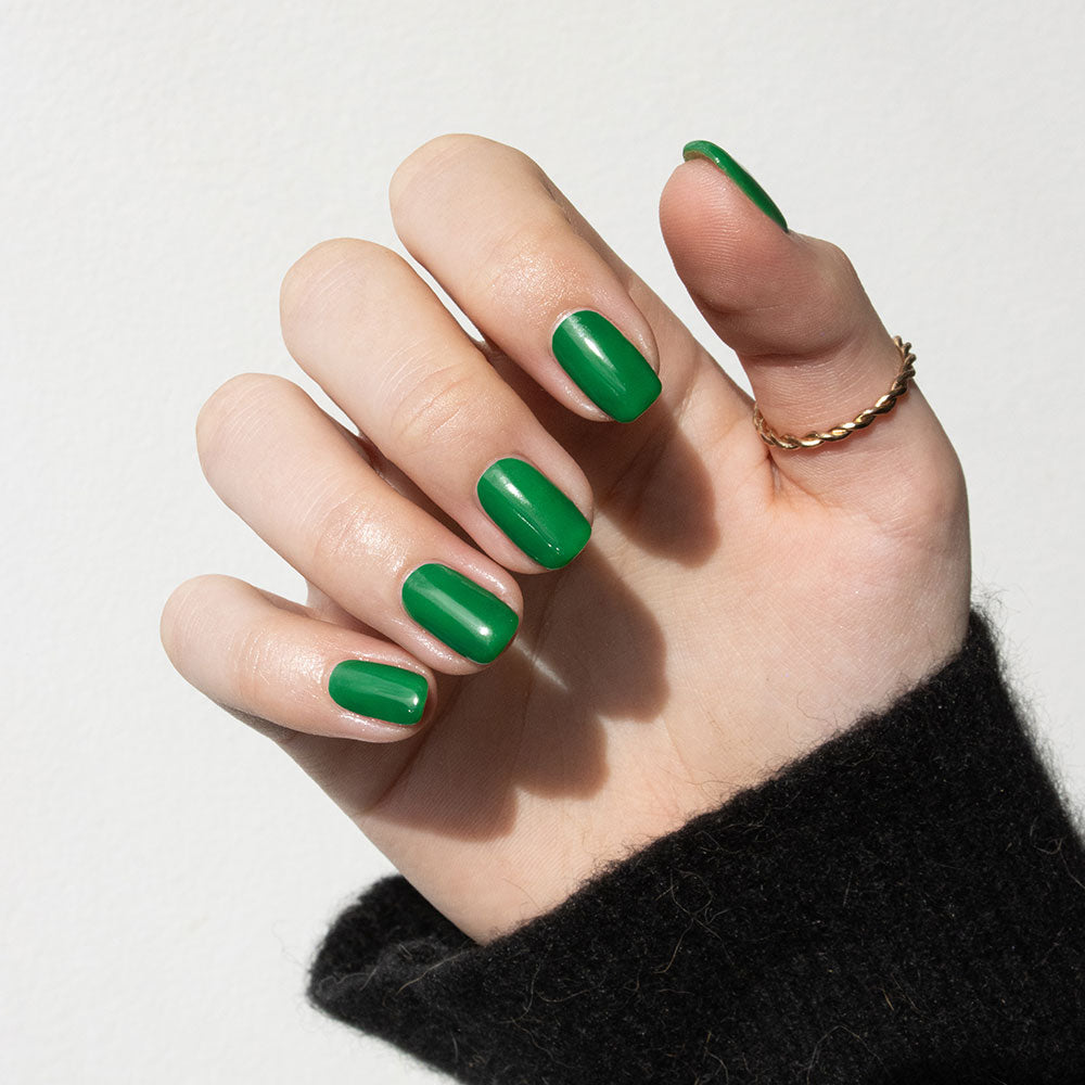 Gelous Damn You're Pine gel nail polish swatch - photographed in New Zealand