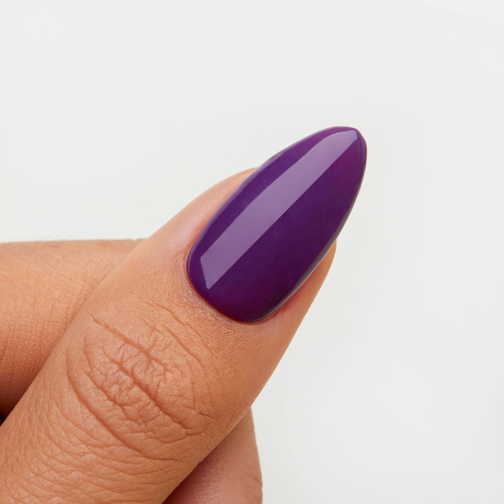 Gelous Elderberry HEMA & TPO-Free gel nail polish swatch - photographed in New Zealand