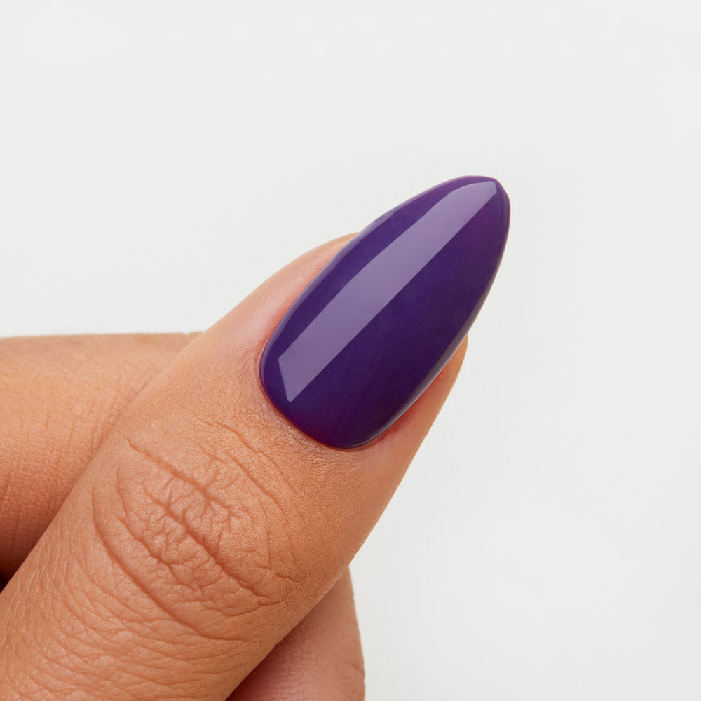 Gelous Elderberry gel nail polish swatch - photographed in New Zealand
