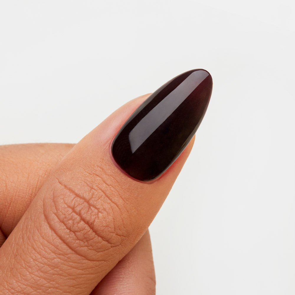 Gelous Espresso gel nail polish swatch - photographed in New Zealand