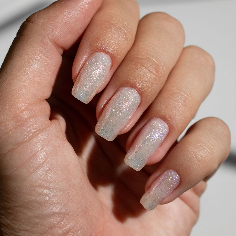 Gelous Fairy Dust HEMA & TPO Free gel nail polish - photographed in New Zealand on model