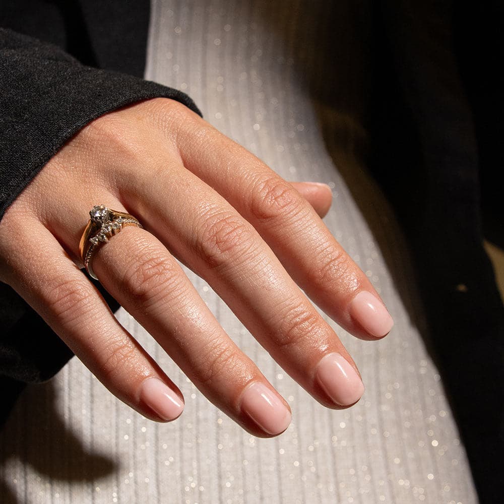 Gelous French Kiss gel nail polish swatch - photographed in New Zealand