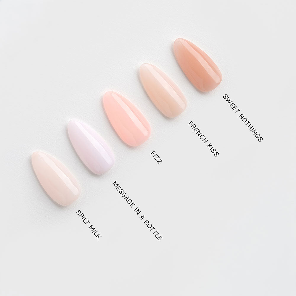 Gelous French Kiss gel nail polish comparison - photographed in New Zealand