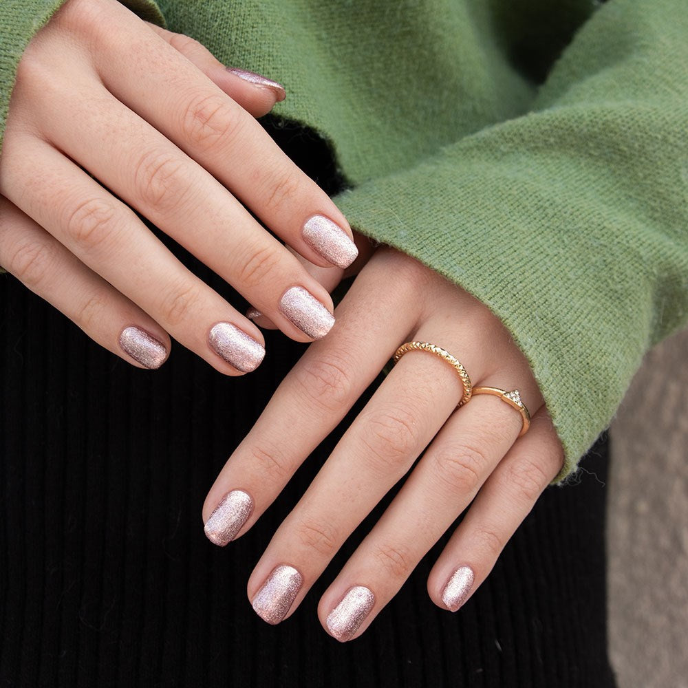 Gelous Feeling Rosy gel nail polish swatch - photographed in New Zealand