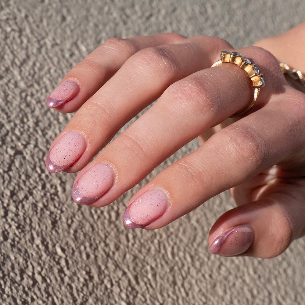 Gelous Fine Glitter gel nail polish - photographed in New Zealand on model