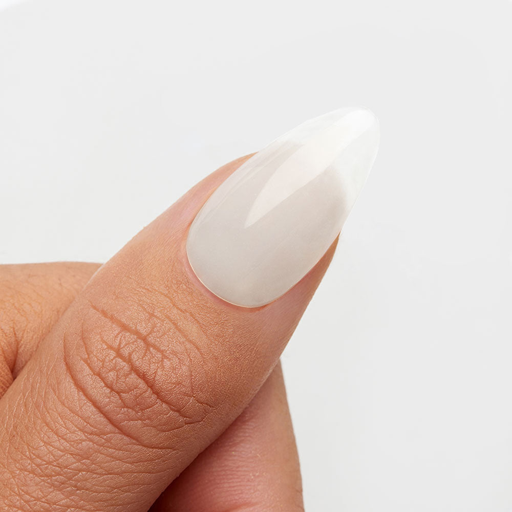 Gelous Frosting HEMA & TPO Free gel nail polish swatch - photographed in New Zealand on model