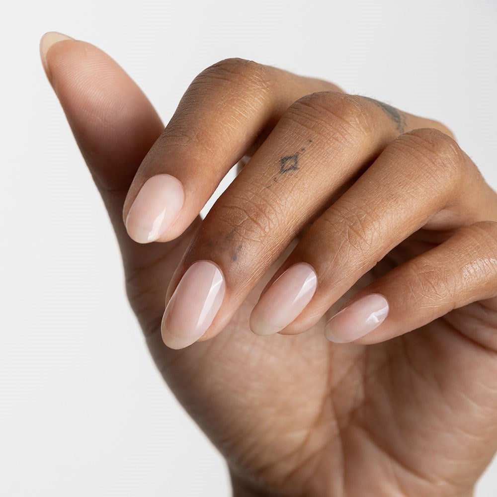 Gelous Frosting HEMA & TPO Free gel nail polish swatch - photographed in New Zealand on model