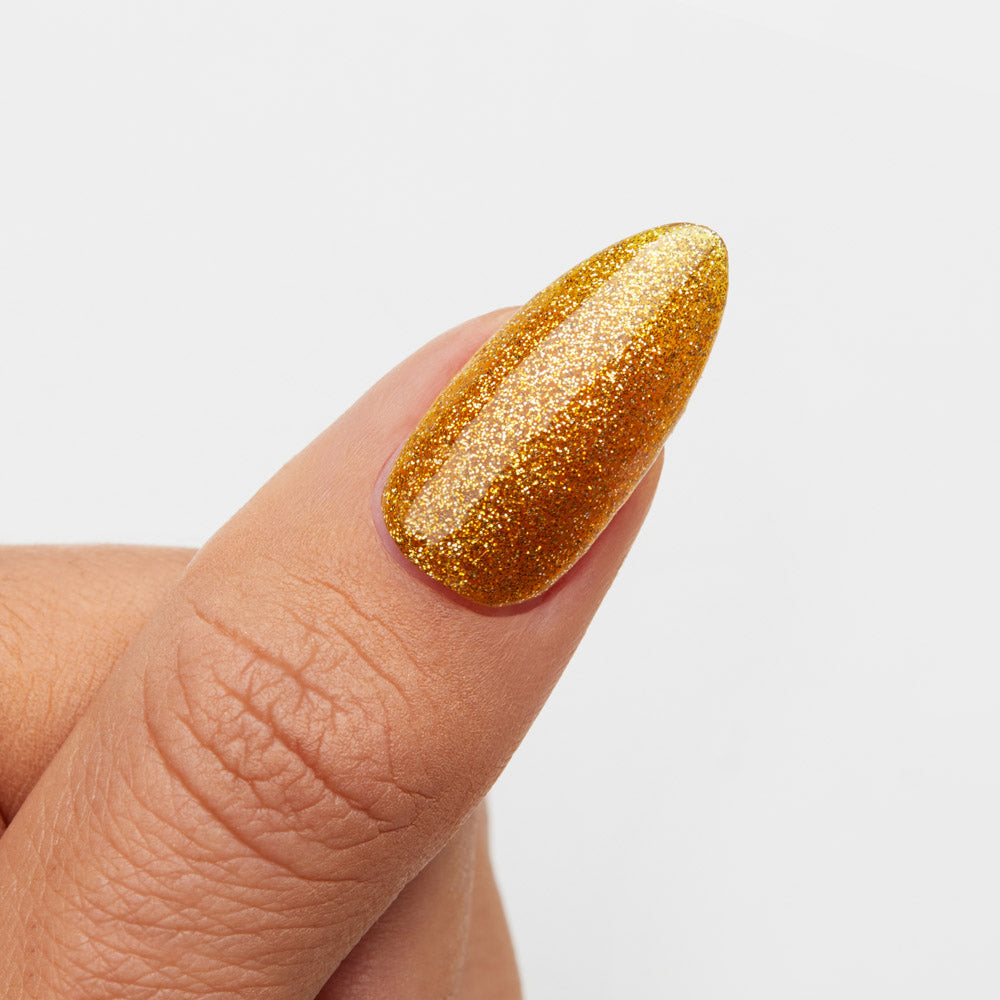 Gelous Good As Gold gel nail polish swatch - photographed in New Zealand
