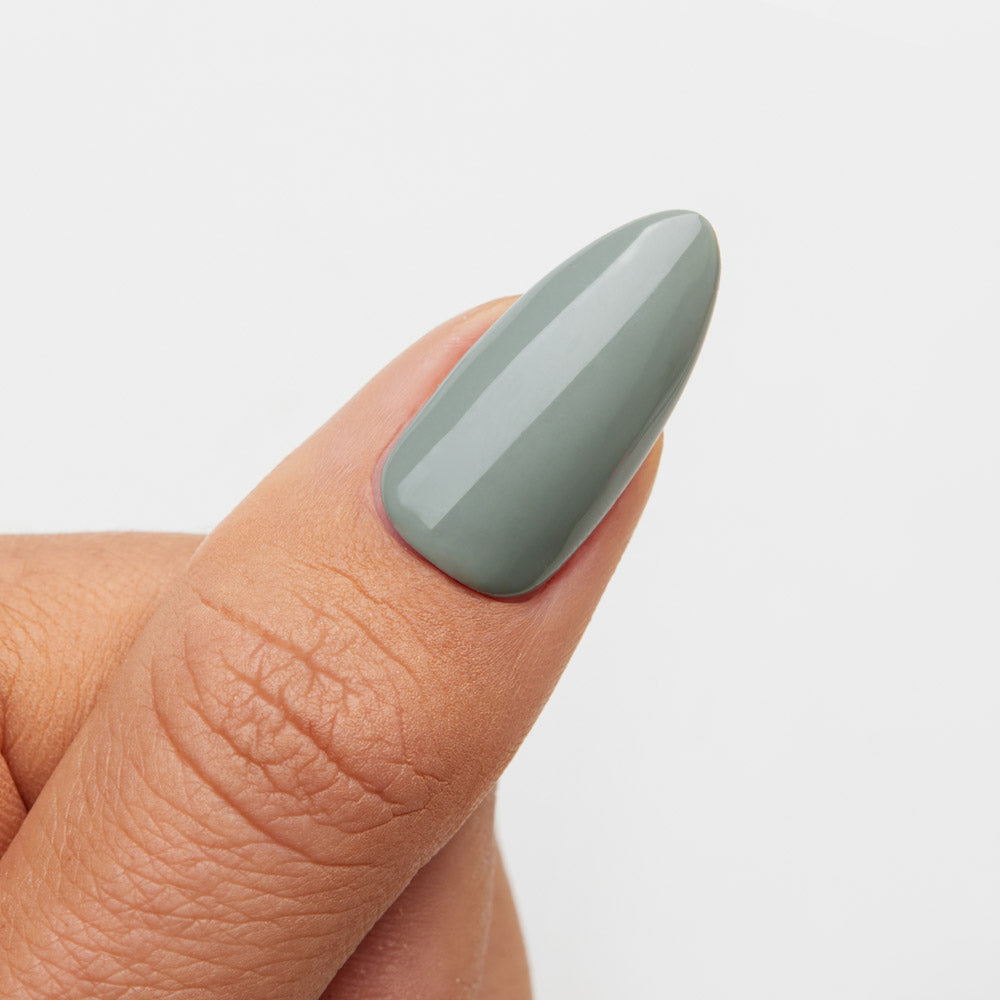 Gelous Grey Skies gel nail polish swatch - photographed in New Zealand