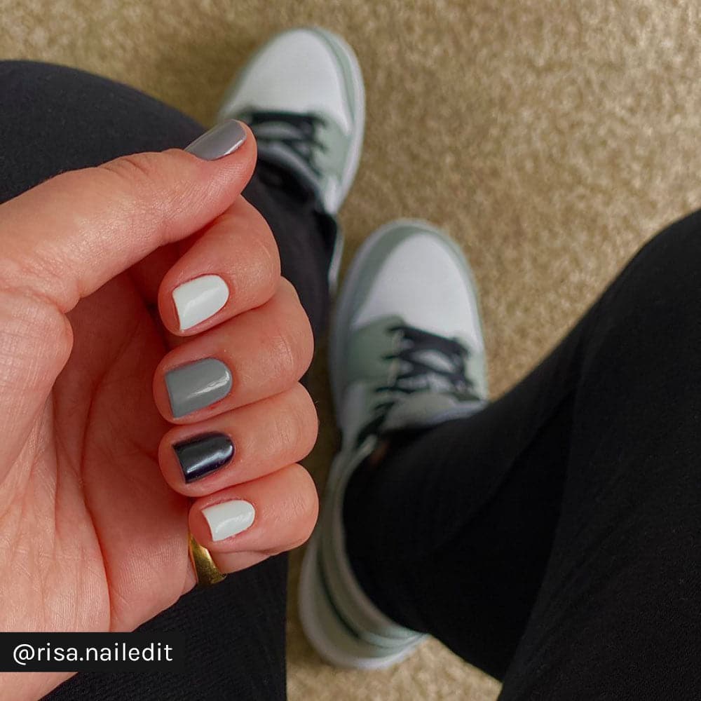 Gelous Grey Skies gel nail polish - Instagram Photo