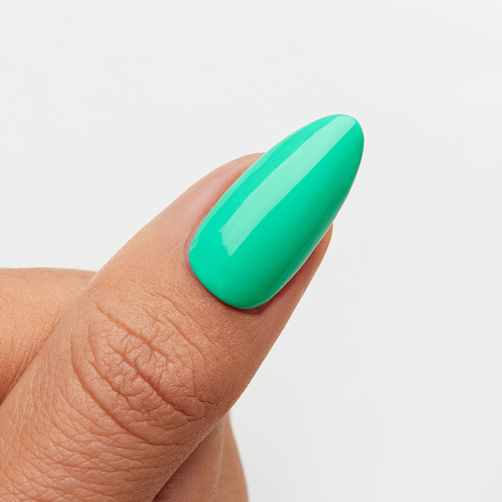 Gelous Green With Envy gel nail polish swatch - photographed in New Zealand