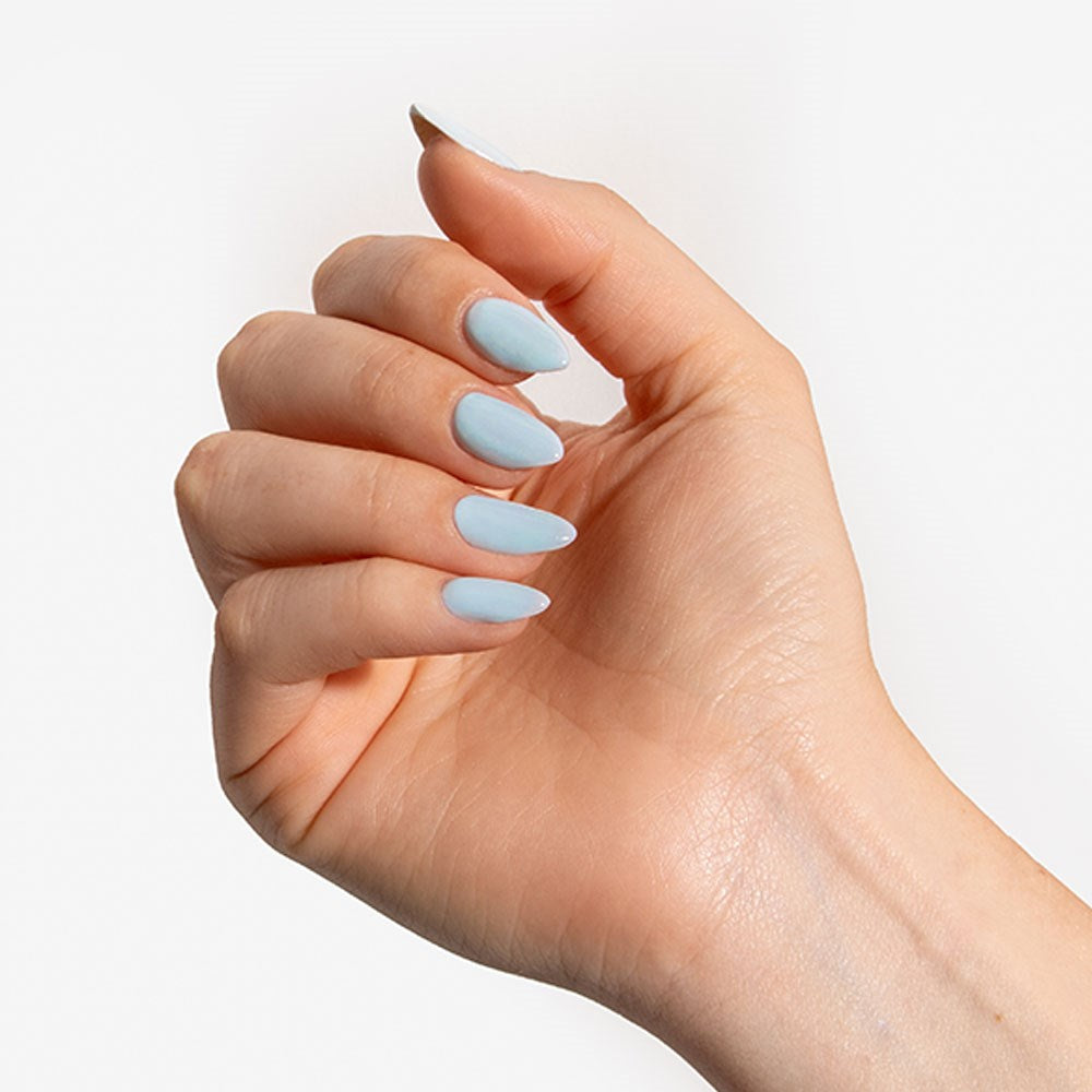 Gelous Head in the Clouds HEMA & TPO Free gel nail polish - photographed in New Zealand on model