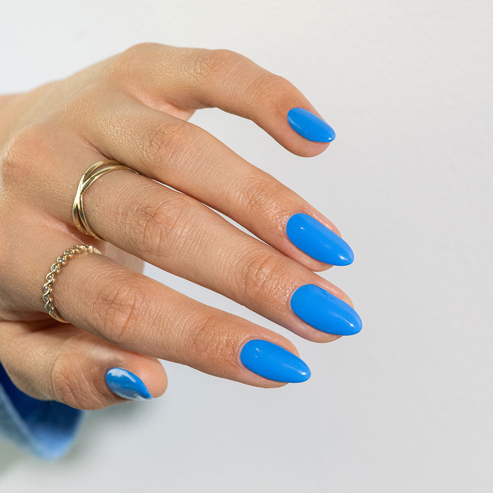 Gelous Heart of the Ocean gel nail polish swatch - photographed in New Zealand