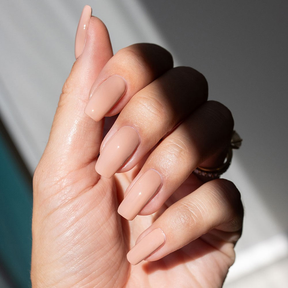 Gelous Hit the Clay HEMA & TPO Free gel nail polish - photographed in New Zealand on model