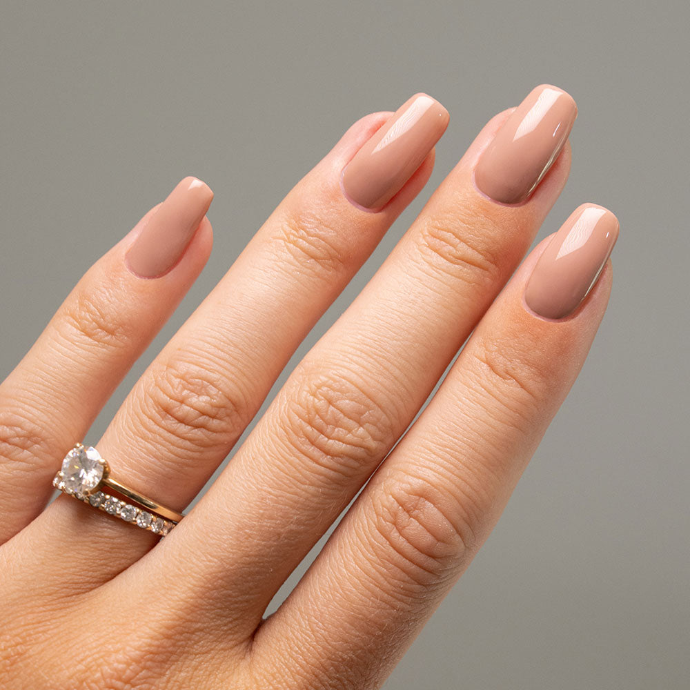 Gelous Hit the Clay gel nail polish swatch - photographed in New Zealand