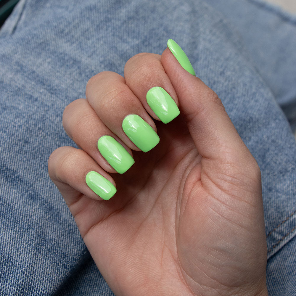 Gelous Island Escape gel nail polish - photographed in New Zealand on model