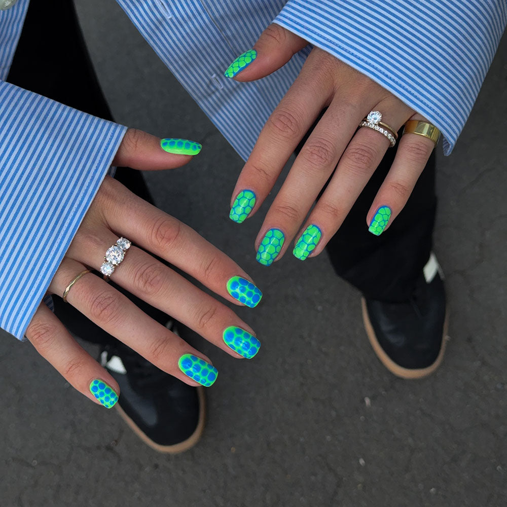 Gelous Island Escape gel nail polish - photographed in New Zealand on model