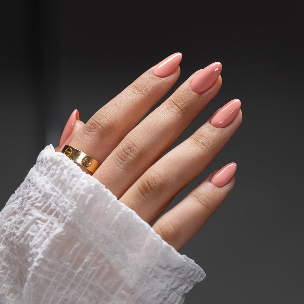 Gelous Just Peachy gel nail polish swatch - photographed in New Zealand