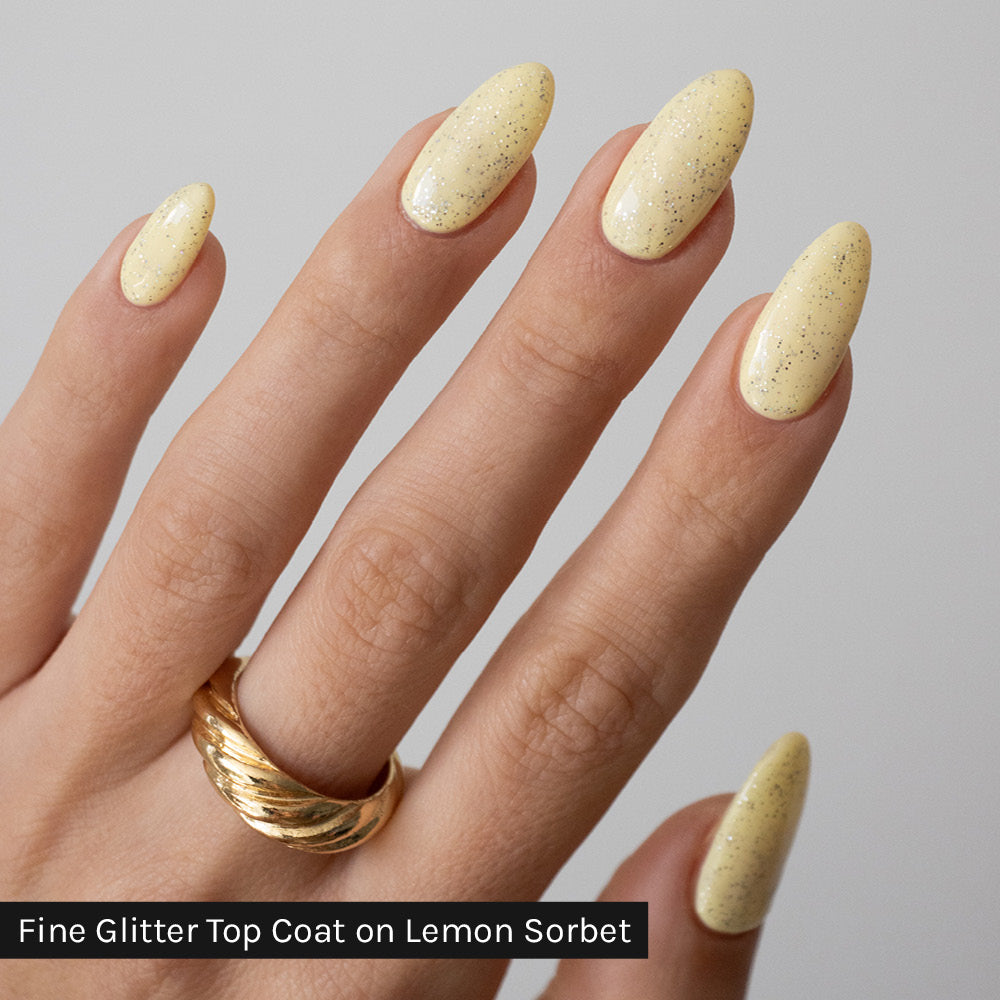 Gelous Lemon Sorbet gel nail polish - photographed in New Zealand on model