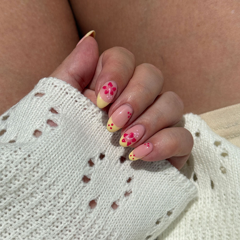 Gelous Lemon Sorbet gel nail polish - photographed in New Zealand on model