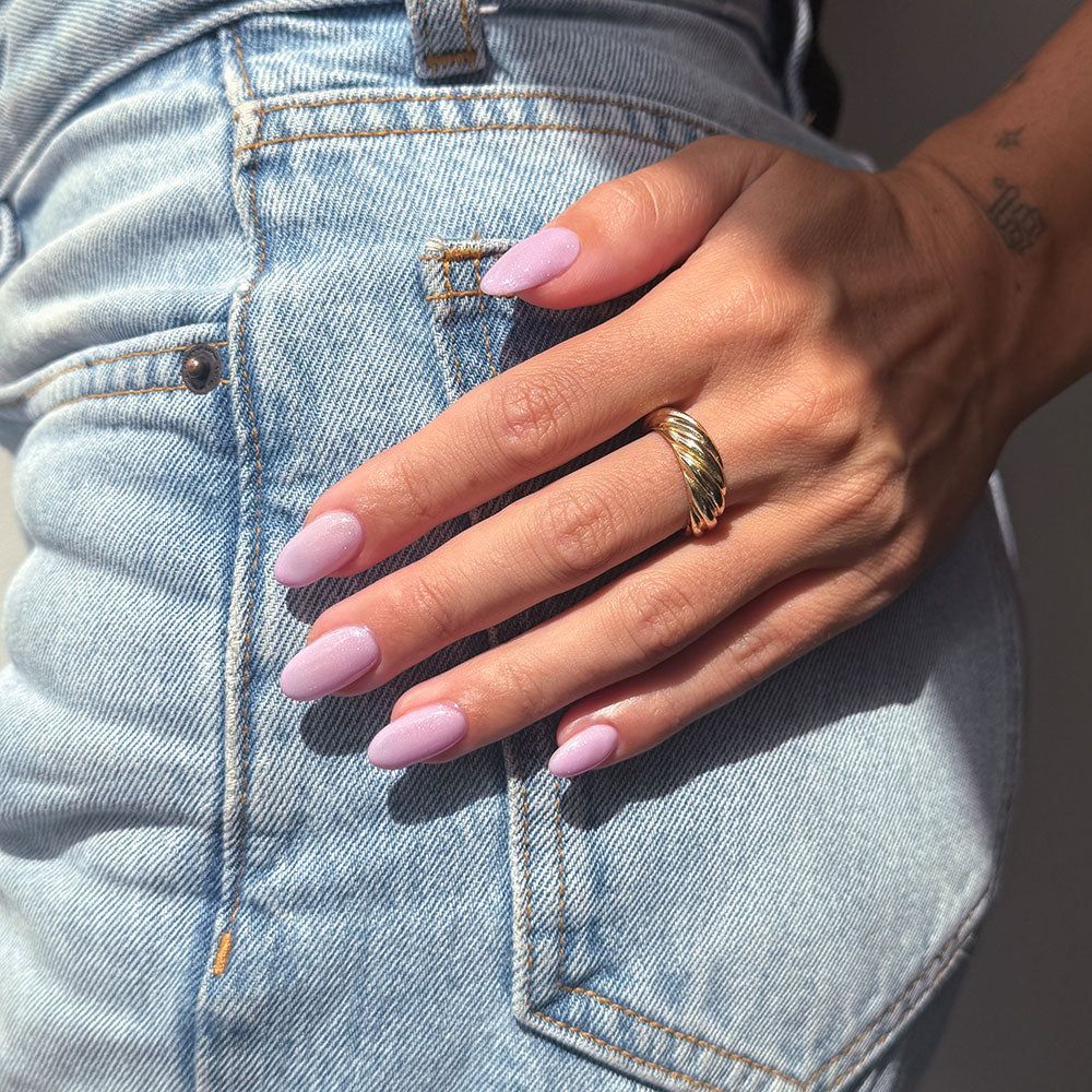 Gelous Lilac Ice gel nail polish - photographed in New Zealand on model