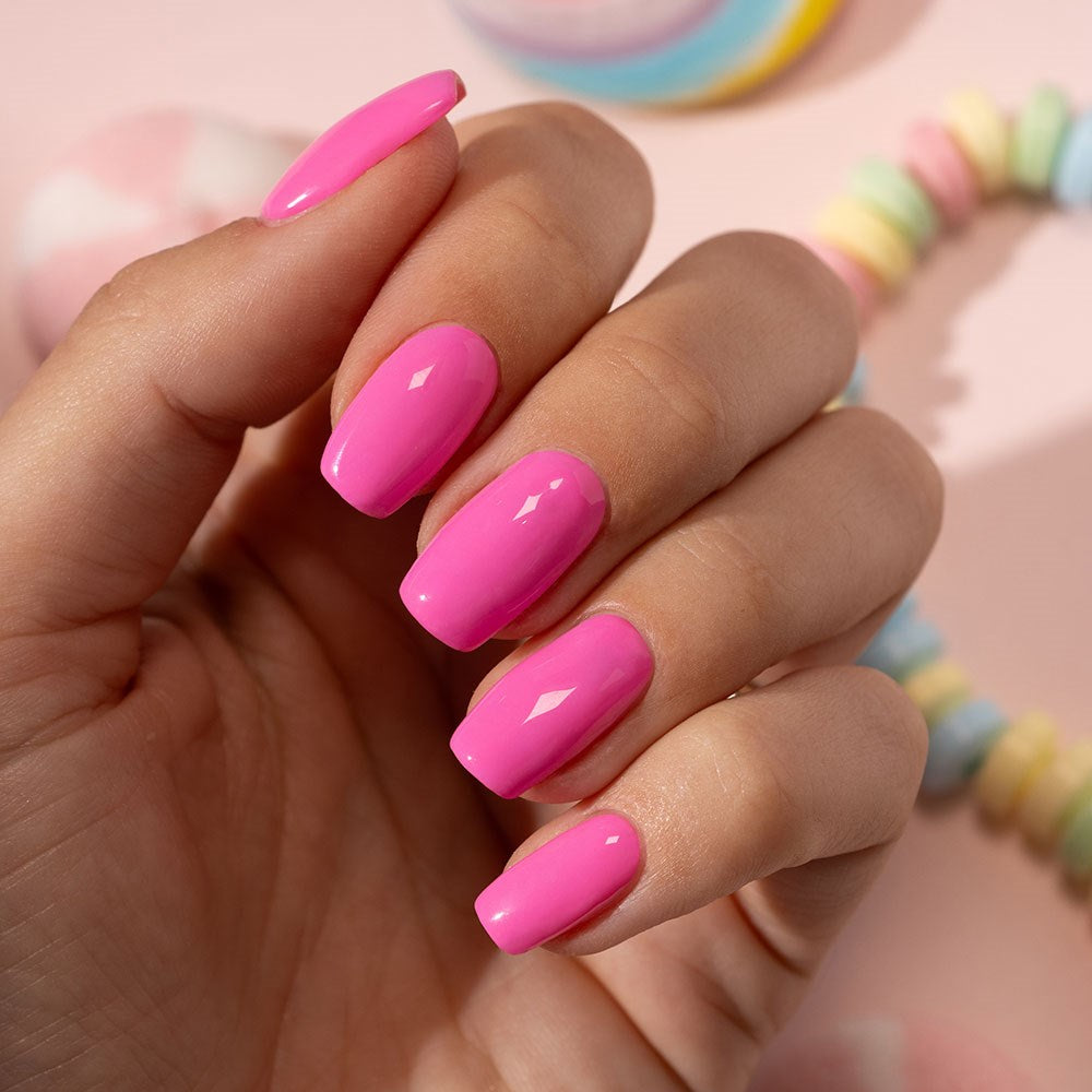 Gelous Lollipop gel nail polish - photographed in New Zealand on model