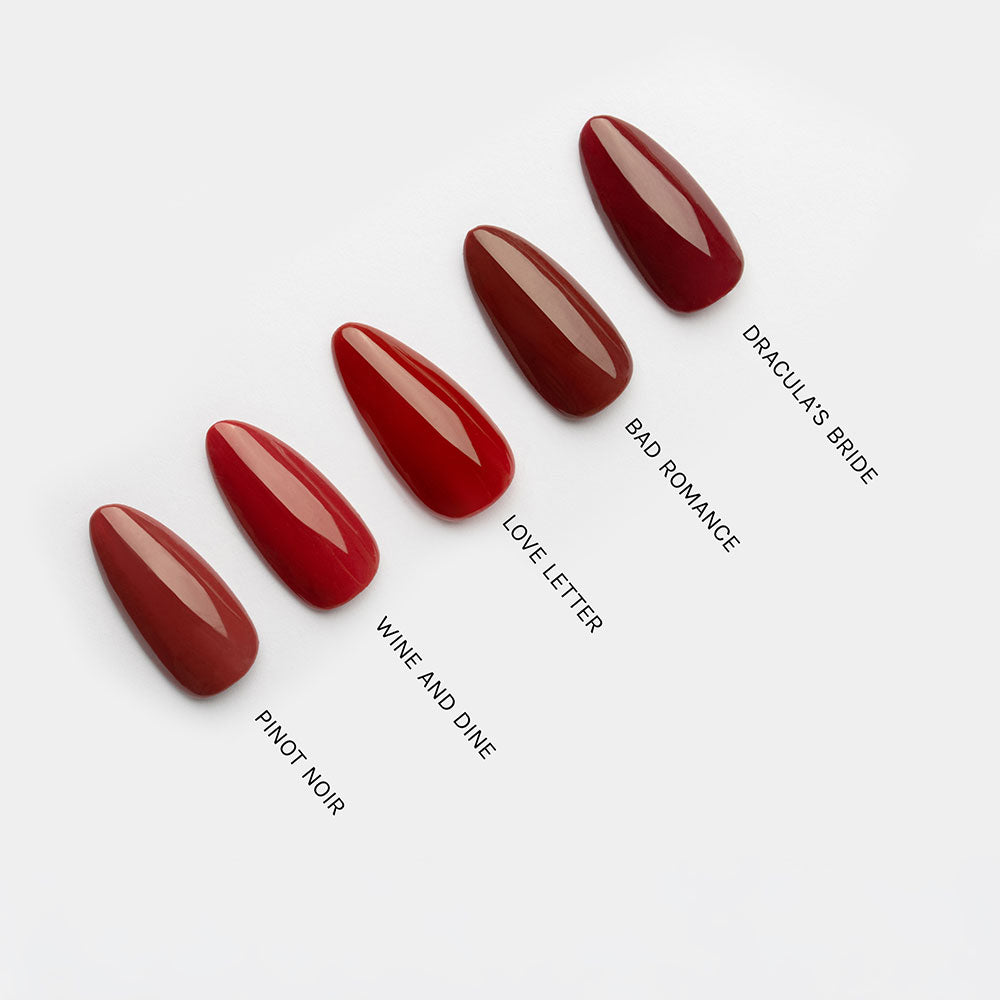 Gelous Love Letter gel nail polish comparison - photographed in New Zealand