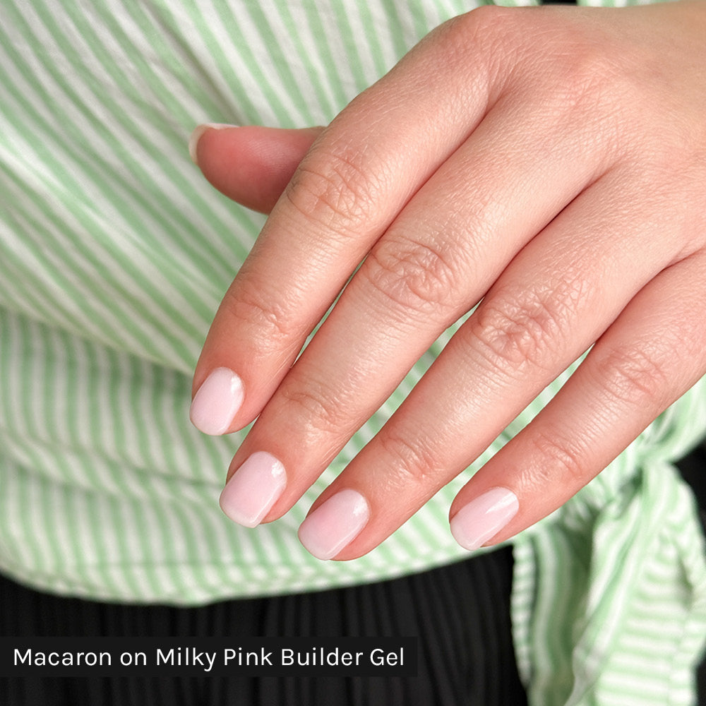Gelous Macaron gel nail polish - photographed in New Zealand on model