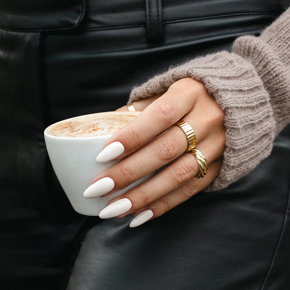 Gelous Milk &amp; Honey gel nail polish - photographed in New Zealand on model